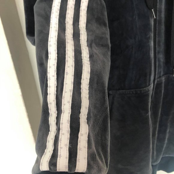 Addidas velvet zip up sweater - Picture 3 of 3